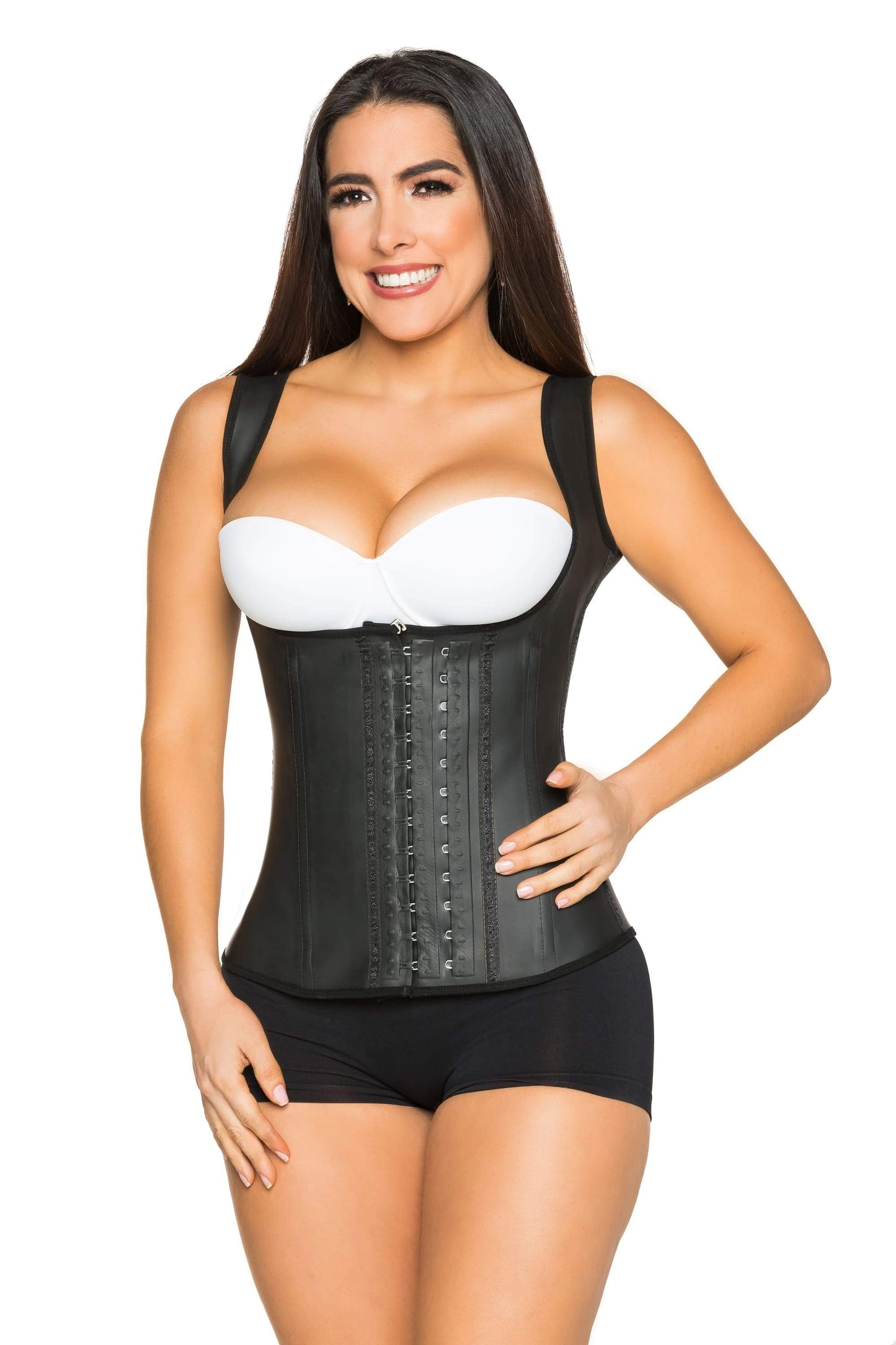 Latex Vest Waist Trainers Black With Aquasoft SMI2019